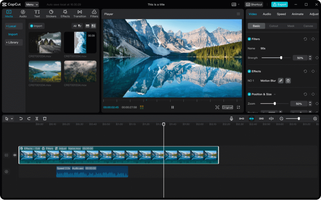 Les applications de montage vidéo proposent des outils de réduction du bruit pour peaufiner votre son en post-production. Vous pouvez également utiliser Adobe Enhance afin d'isoler votre voix très facilement.